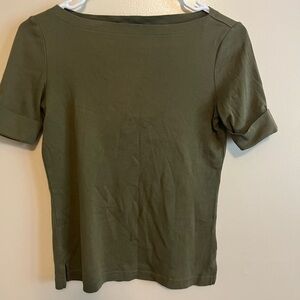 Lauren Ralph Lauren Petite Green Top
